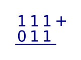 Binary addition